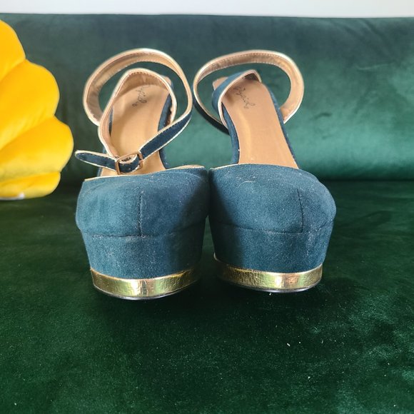 Brand new Teal Cyan Turquoise Heels - Picture 7 of 10